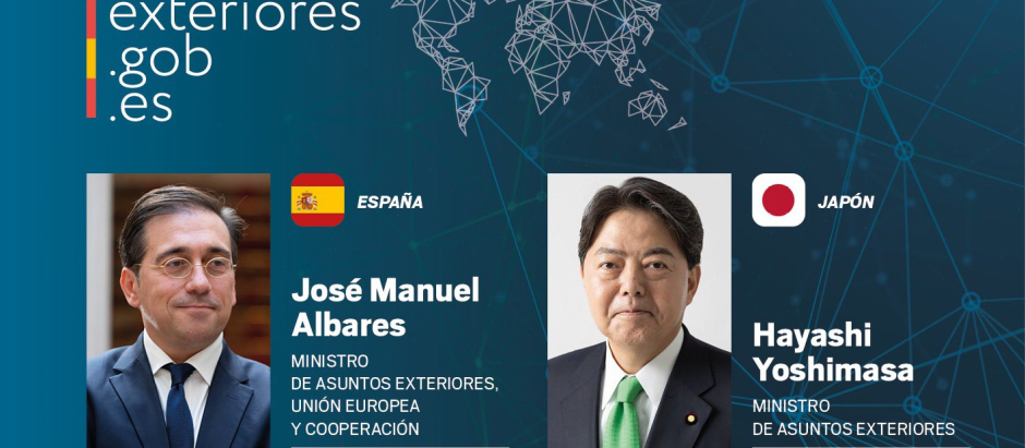 Los Ministerios de Asuntos Exteriores de España y Japón, , José Manuel Albares y Hayashi Yoshimasa