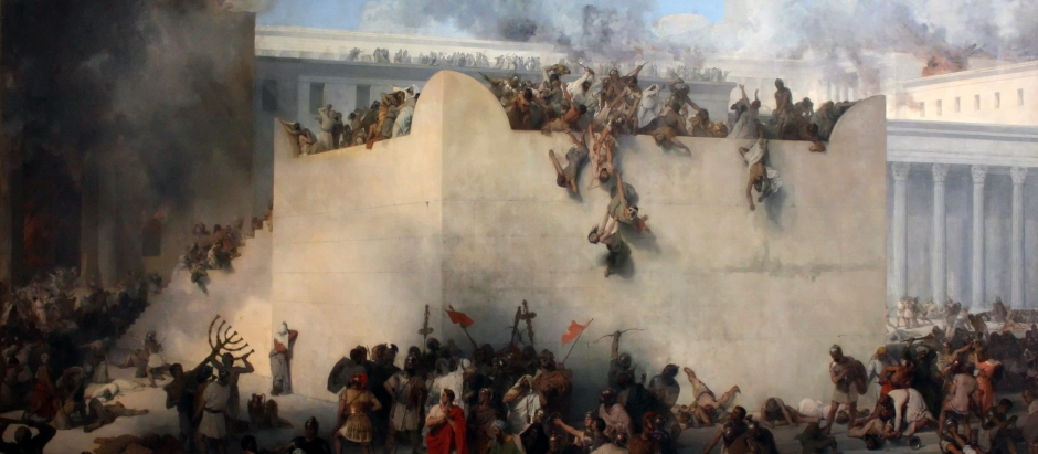 "el día más triste en la historia judía", cuando el Templo de Jerusalén fue reducido entre las llamas