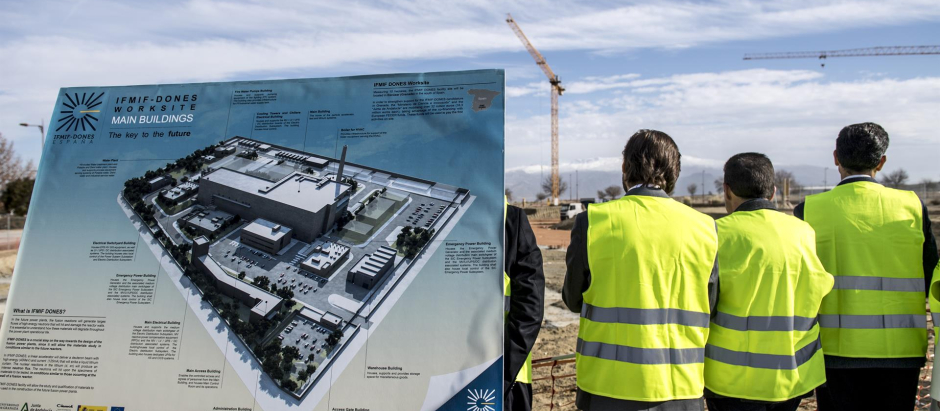 Trabajos en el polígono industrial de Escúzar, en el área metropolitana de Granada, de las primeras instalaciones de apoyo al acelerador de partículas del proyecto IFMIF-Dones