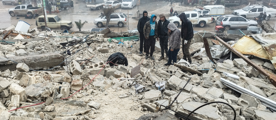 earthquake struck south-eastern Turkey, near the Syrian border on February 6, 2023.