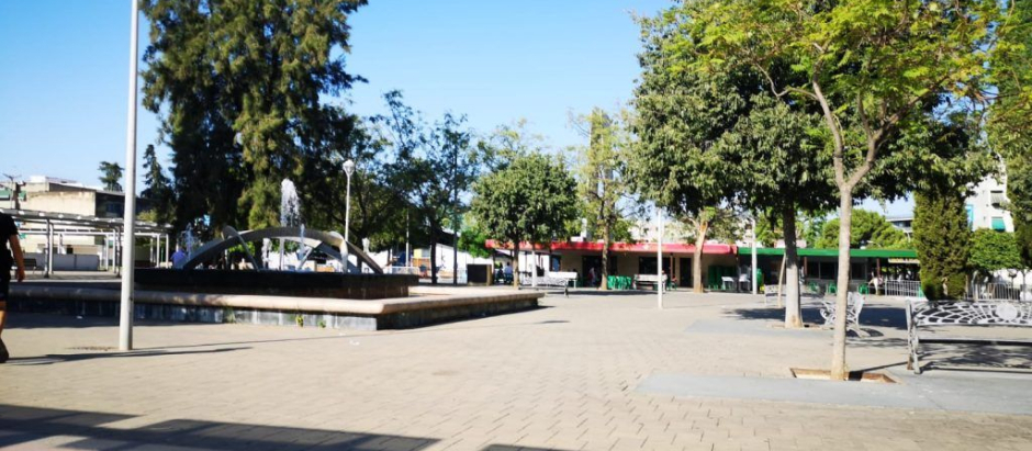 Plaza de la Marina Española, ubicada en el barrio del Parque Figueroa