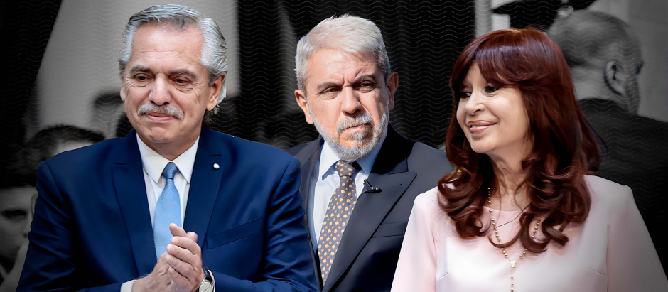 Alberto, Aníbal y Cristina Fernández