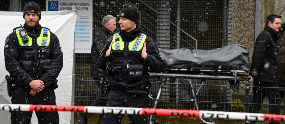 La Policía alemana tras el tiroteo en Hamburgo
