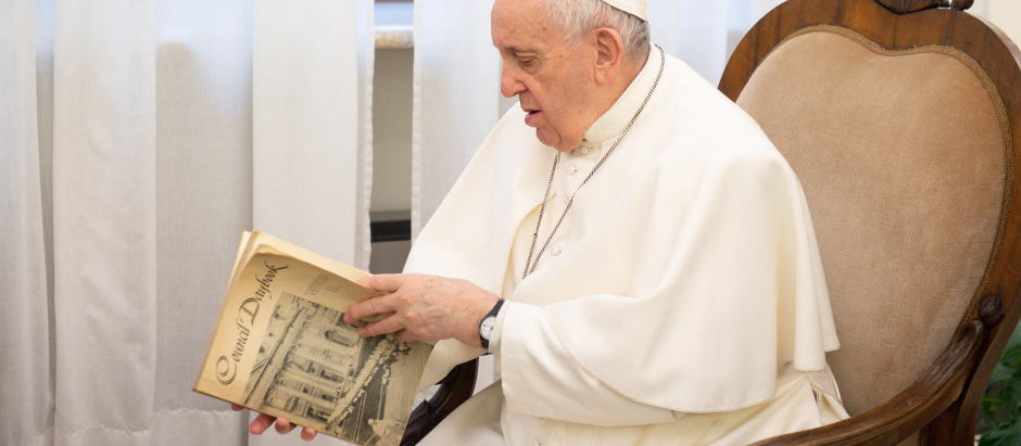 El Papa, tras una audiencia privada con el servicio informativo del Vaticano en 2021