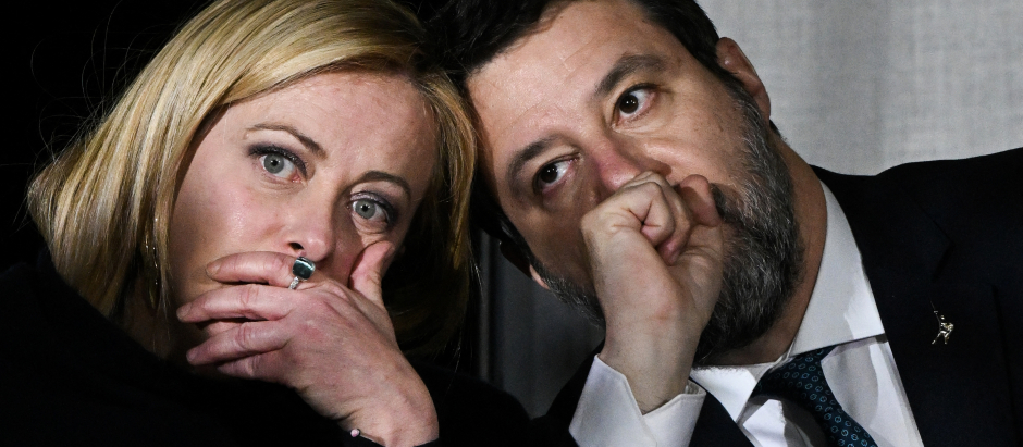 Giorgia Meloni y Matteo Salvini