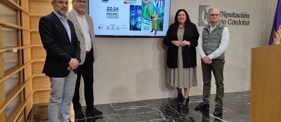 La presidenta de Iprodeco y vicepresidenta primera de la Diputación de Córdoba, Dolores Amo, en la presentación de ExpoFare