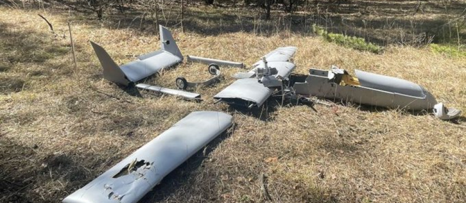 Dron de fabricación china derribado en Ucrania