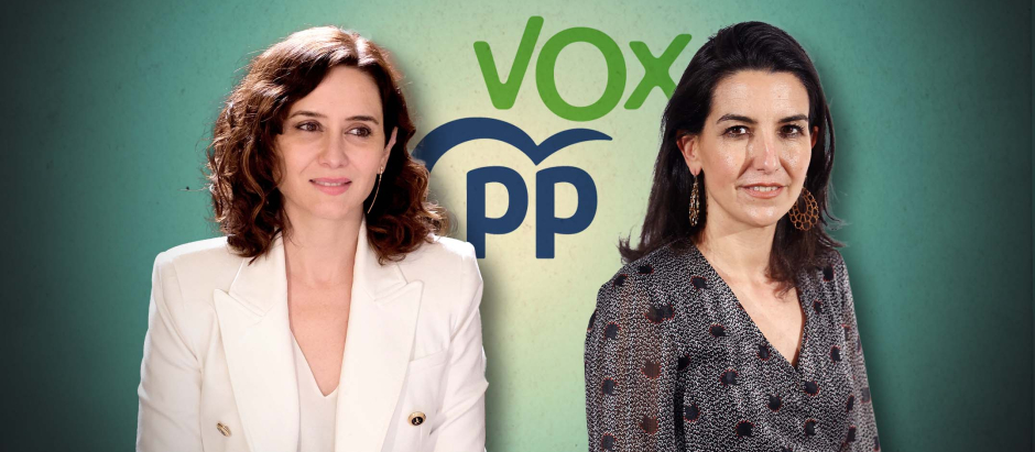 Isabel Díaz Ayuso y Rocío Monasterio, líderes de PP y Vox en Madrid
