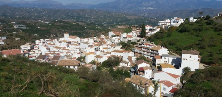 Vista aérea de Iznate, en la provincia de Málaga