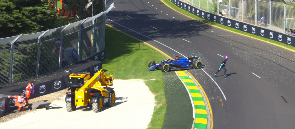El accidente de Albon en el GP de Australia