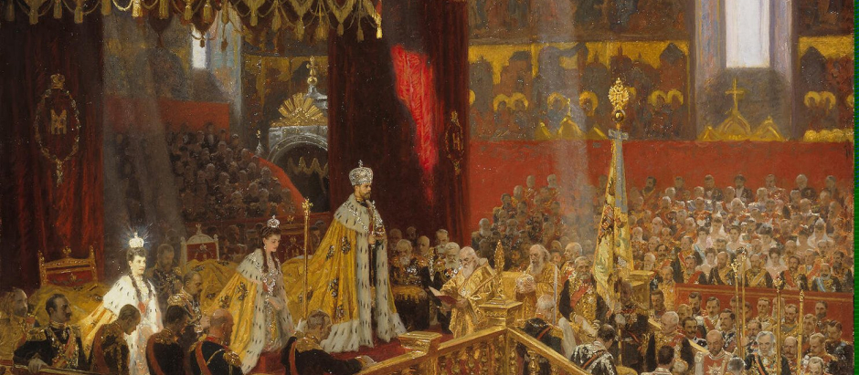 "La coronación de Nicolás II el 14 de mayo de 1896". 1898. Museo Estatal del Hermitage, San Petersburgo