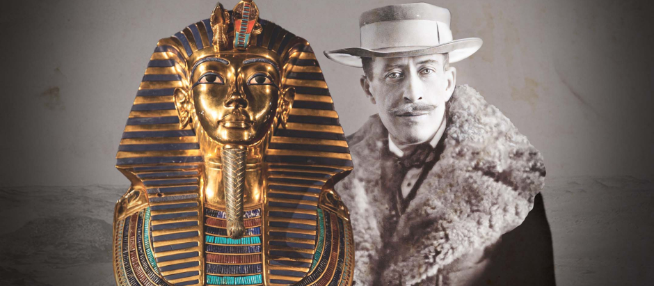 Lord Carnarvon patrocinó el descubrimiento de la tumba de Tutankamón por Howard Carter en 1922