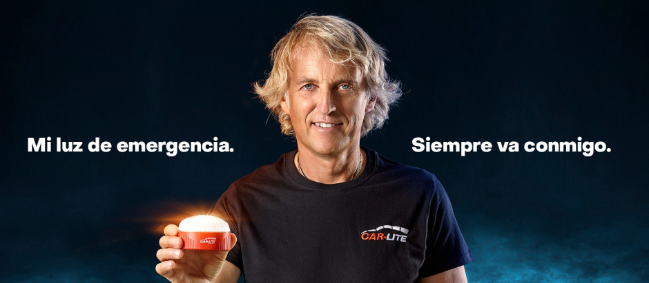 Jesús Calleja, protagonista de la campaña publicitaria de una de las luces V16