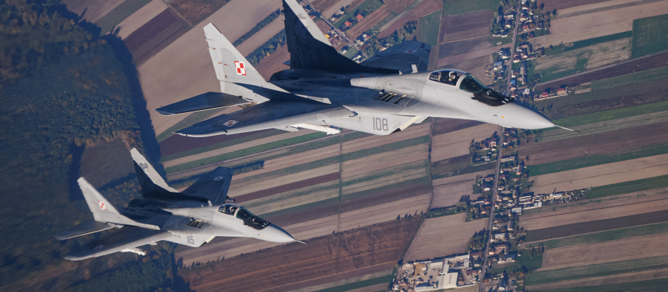 Dos MiG 29 polacos participan en maniobras militares de la OTAN
