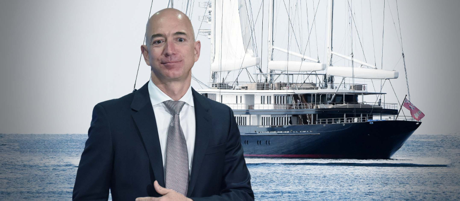 El barco de Jeff Bezos está valorado en unos 500 millones de euros