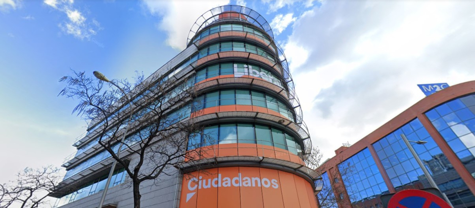 Sede de Ciudadanos, en la calle Alcalá de Madrid