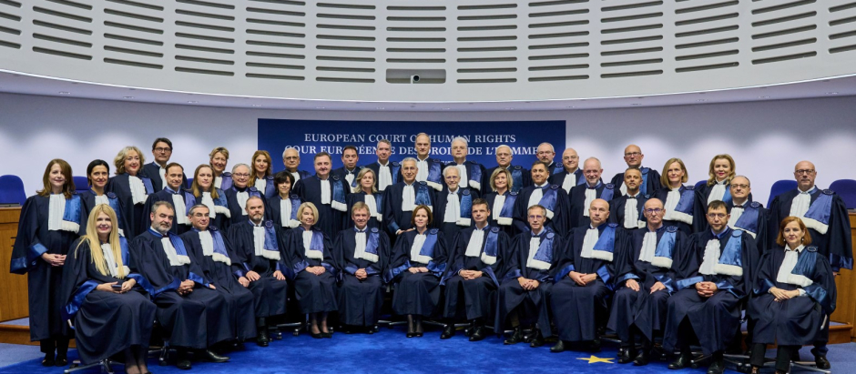 Foto de la sesión plenaria del Tribunal de Estrasburgo