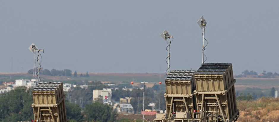 Batería de misiles de defensa antiaérea de Israel que conforman la llamada "Cúpula de Hierro"
