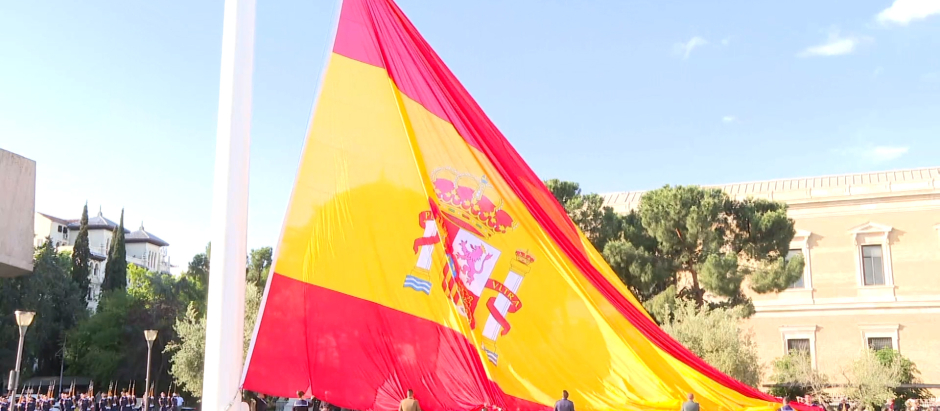 Bandera de España en Colón