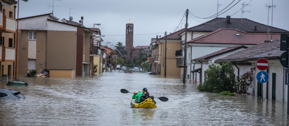 El pueblo de Cesena, en la Emilia Romaña, ha pasado de tener calles a canales