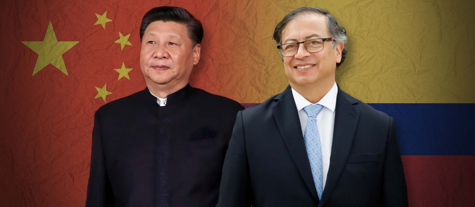 Xi Jinping y Gustavo Petro