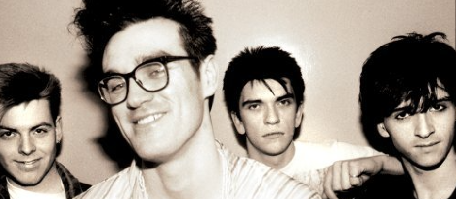 La banda The Smiths, con el fallecido Andy Rourke (primero por la derecha)
