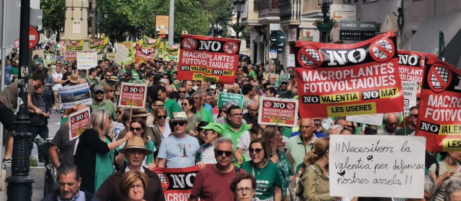 Imagen de la marcha que ha recorrido las calles de Castellón