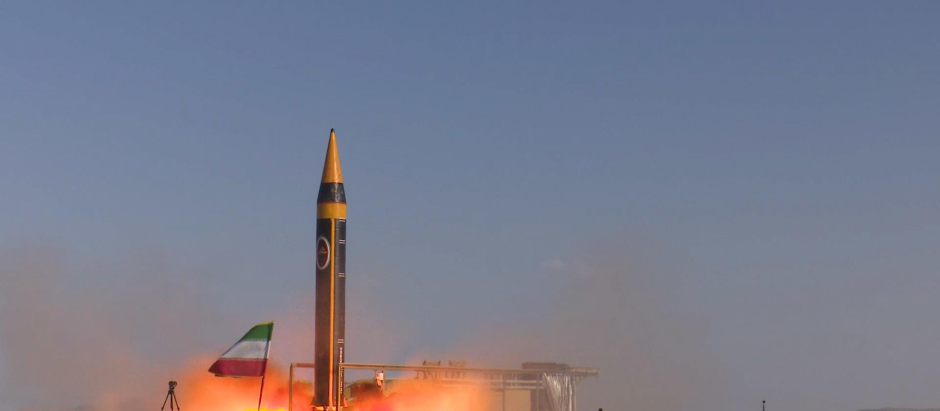 El misil balístico Khaibar de fabricación iraní