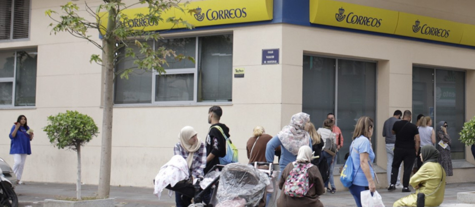 Una oficina de Correos de Melilla, el pasado 17 de mayo