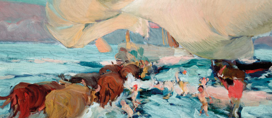 "La llegada de las barcas", Valencia, 1905. Óleo sobre lienzo, Museo Sorolla