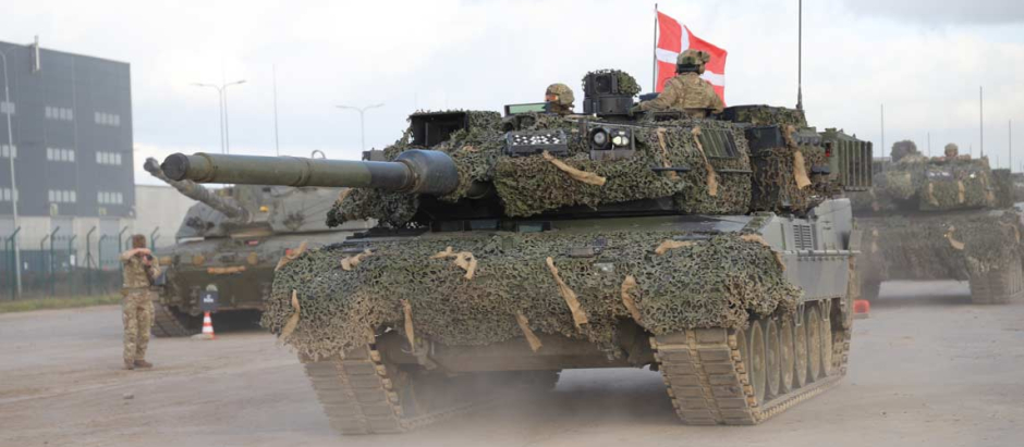Tanque Leopard 2 del Ejército de Dinamarca