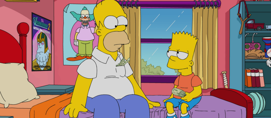 Homer y Bart Simpson