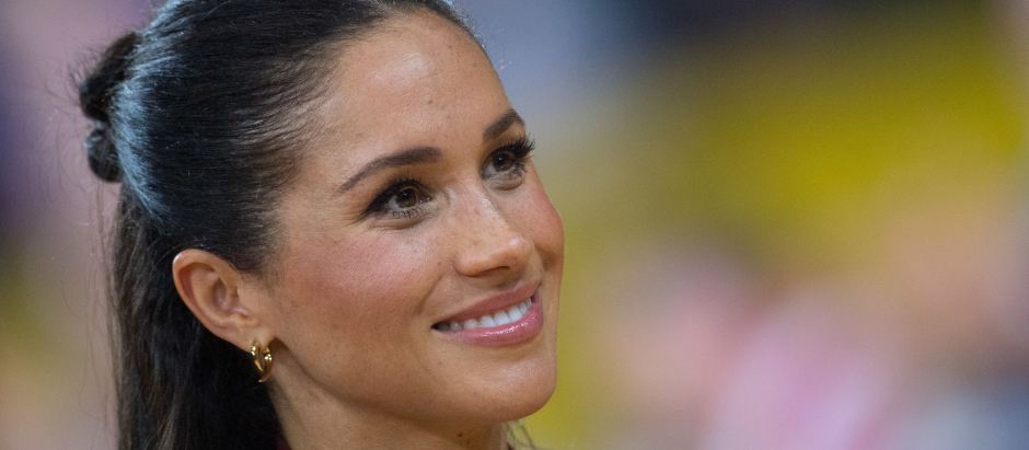 Meghan Markle , The Duchess of Sussex at the Invictus Games 2018 final on her official visit to Australia in Sydney. *** Local Caption *** .