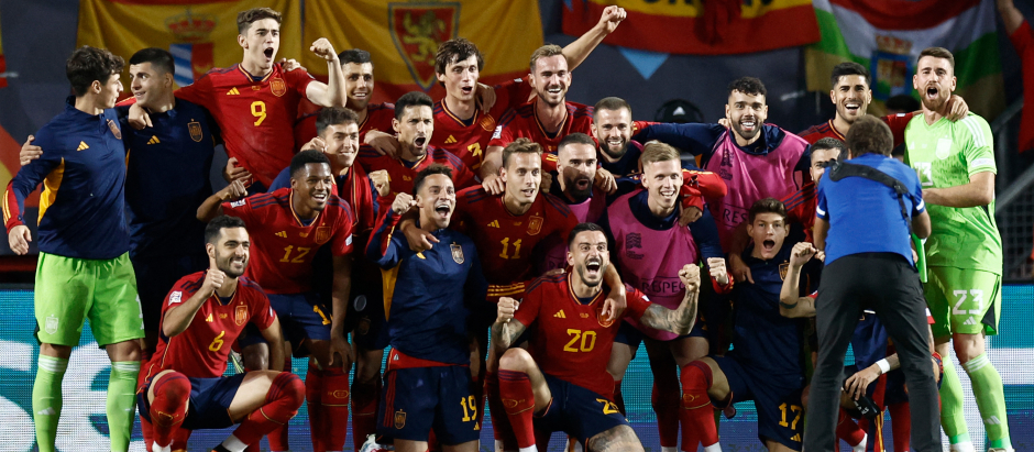 La foto del equipo español, que jugará la final de la Liga de las Naciones