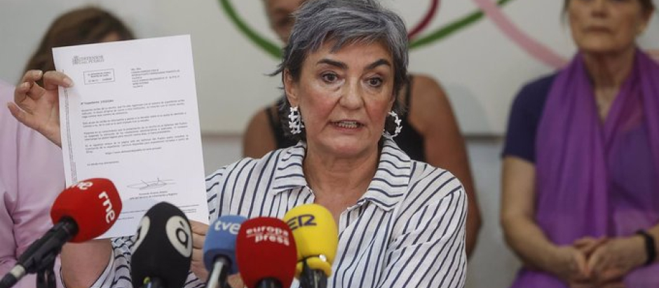 Cándida Barroso, portavoz de la Coordinadora Feminista de Valencia, asociación que denunciará a Vox.