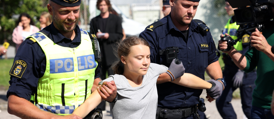 La activista climática Greta Thunberg