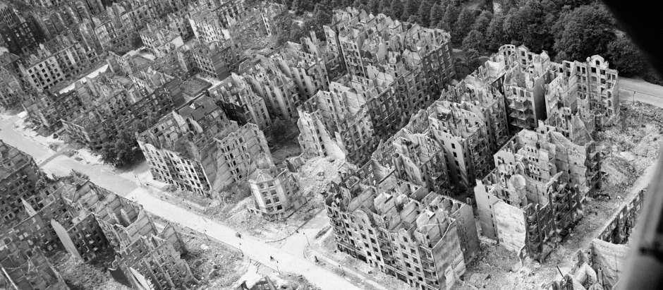 Hamburgo tras el bombardeo de 1943