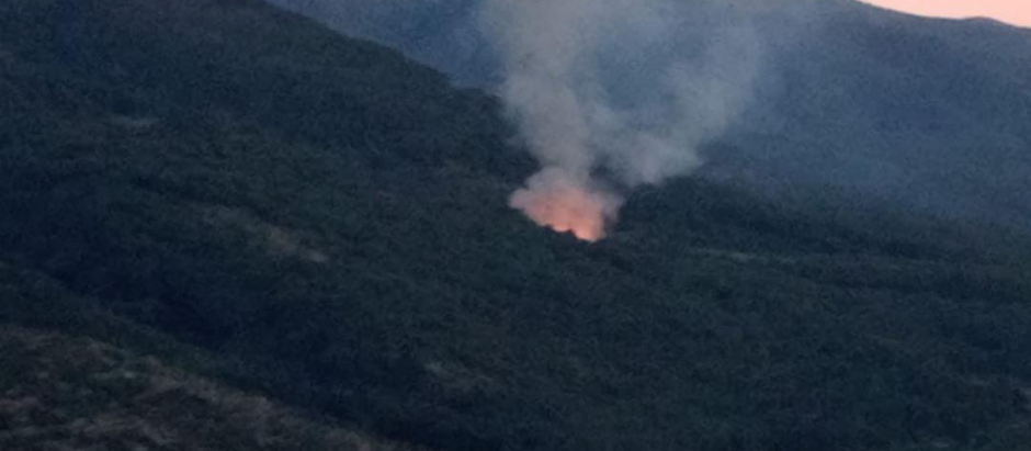 Incendio declarado en el Valle del Jerte