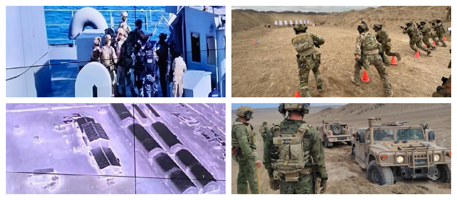 Algunos de los momentos clave del ejercicio militar Estrella Austral 2023 en Chile