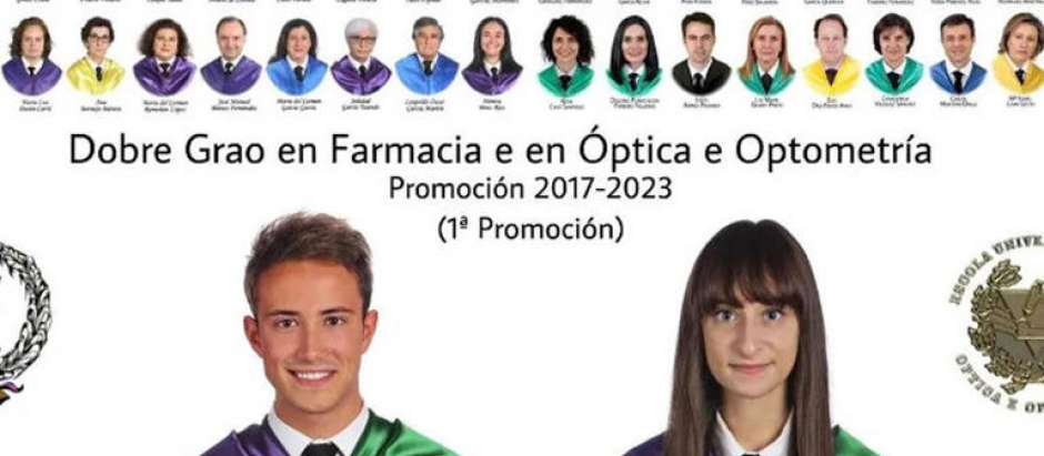 La sorprendente orla del doble grado de Farmacia y Óptica y Optometría en Santiago