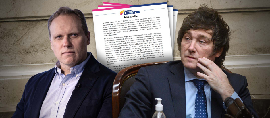 Daniel Lacalle y Javier Milei, candidato a la presidencia en Argentina