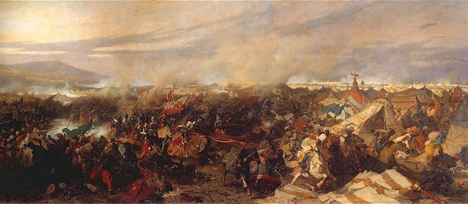 Pintura de la batalla de Viena