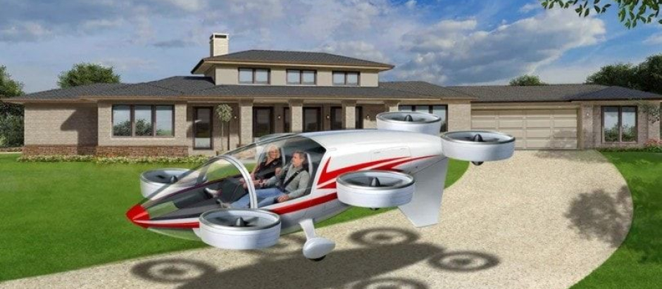 El Epiphany Transporter es un coche volador con un interior para dos ocupantes
