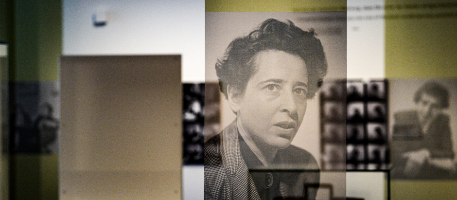 Parte de la exposición "Hannah Arendt and the 20th century" que hubo en Alemania en 2020