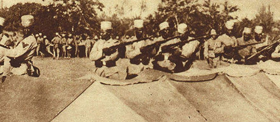 Tropas de Camerún durante la Primera Guerra Mundial