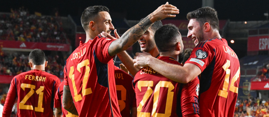 Felicidad en la selección española: otra goleada y más cerca la clasificación a la Eurocopa