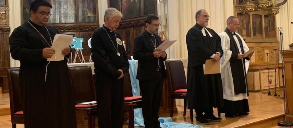Las distintas confesiones cristianas en el acto celebrado en la Universidad san Dámaso