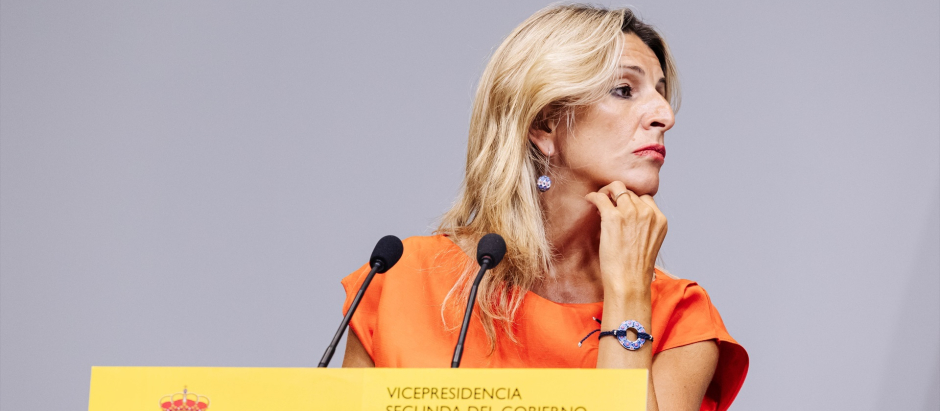 La vicepresidenta segunda y ministra de Trabajo y Economía Social en funciones, Yolanda Díaz