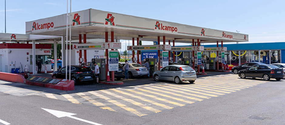 Gasolinera Alcampo, ahora Auchan