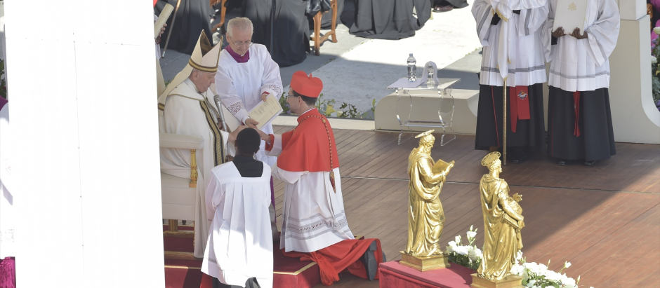 El Papa Francisco nombra cardenal al arzobispo de Madrid, Jose Cobo en la basílica vaticana de San Pedro